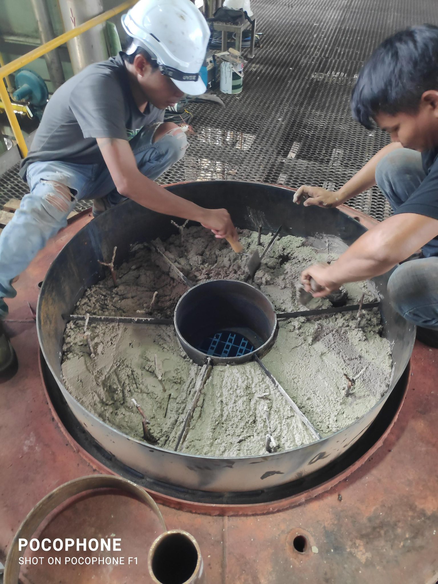 PK Comrades boiler refractory installation workshop Malaysia