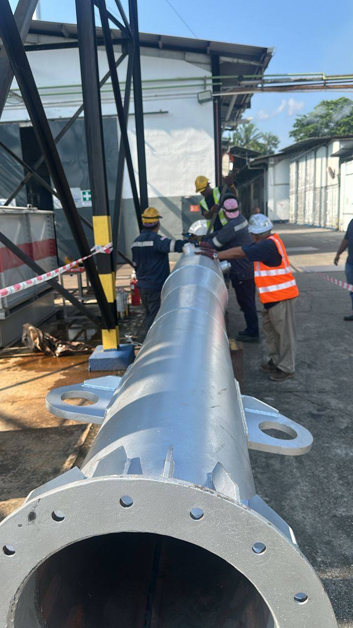 Custom industrial exhaust stack delivery and installation