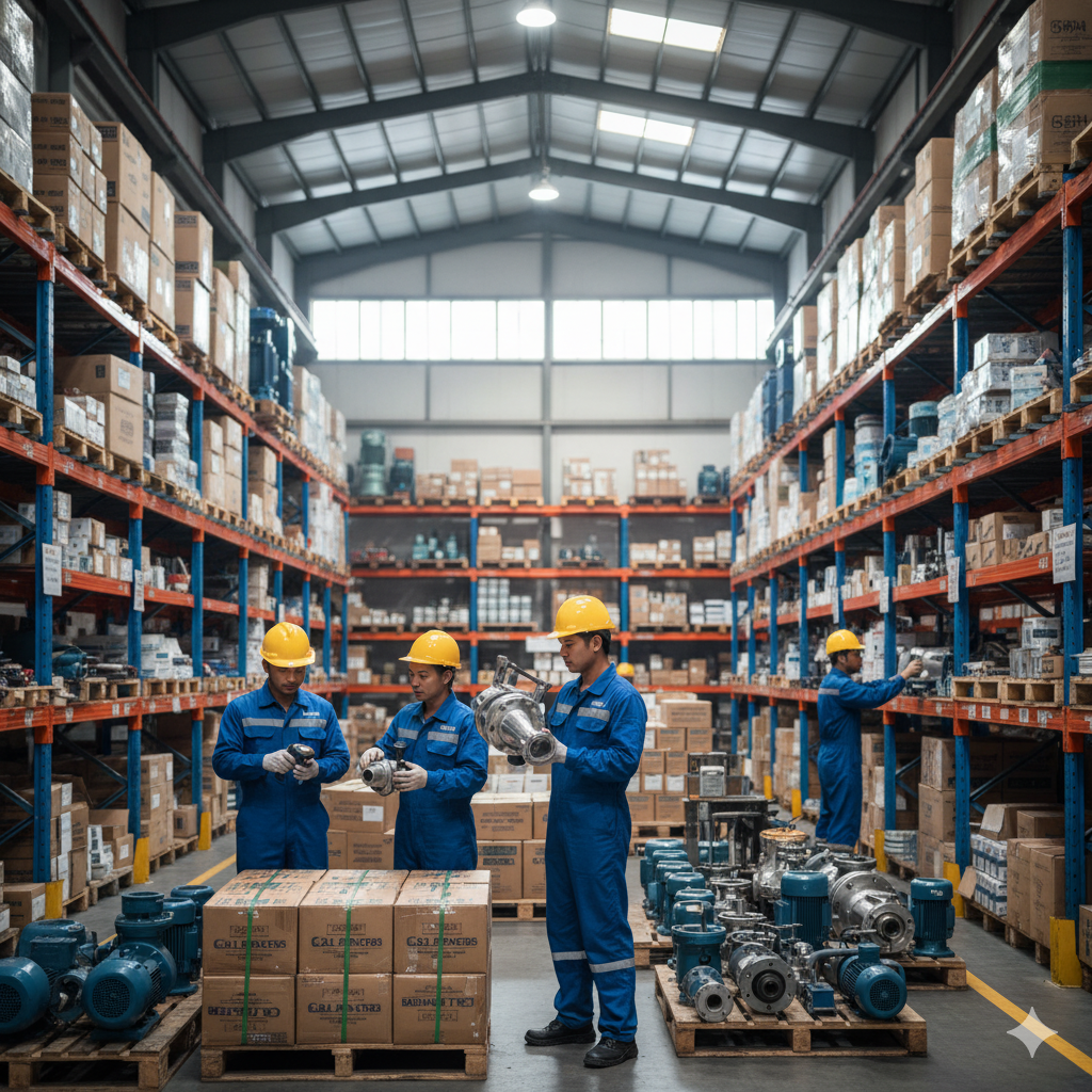 PK Comrades spare parts warehouse and rapid delivery Malaysia