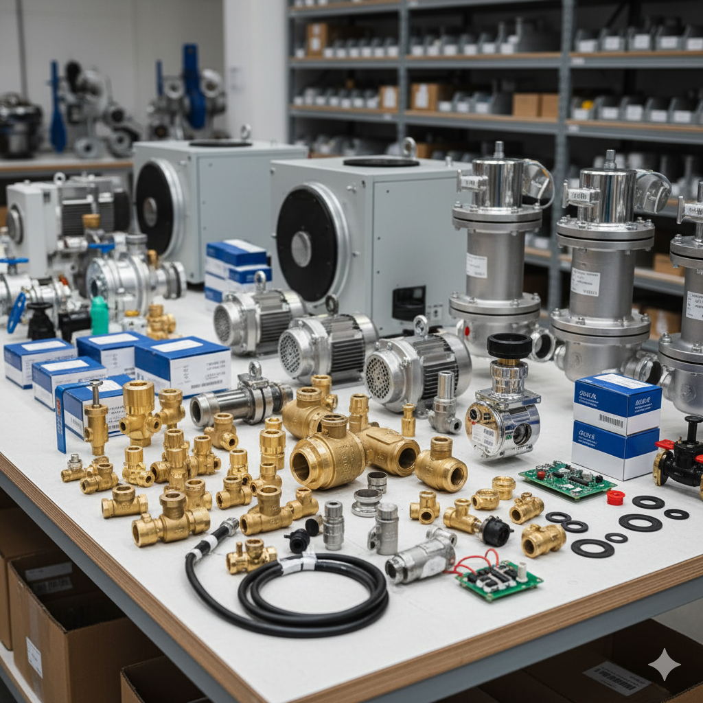 Essential spare parts supply for industrial boilers and burners Malaysia by PK Comrades